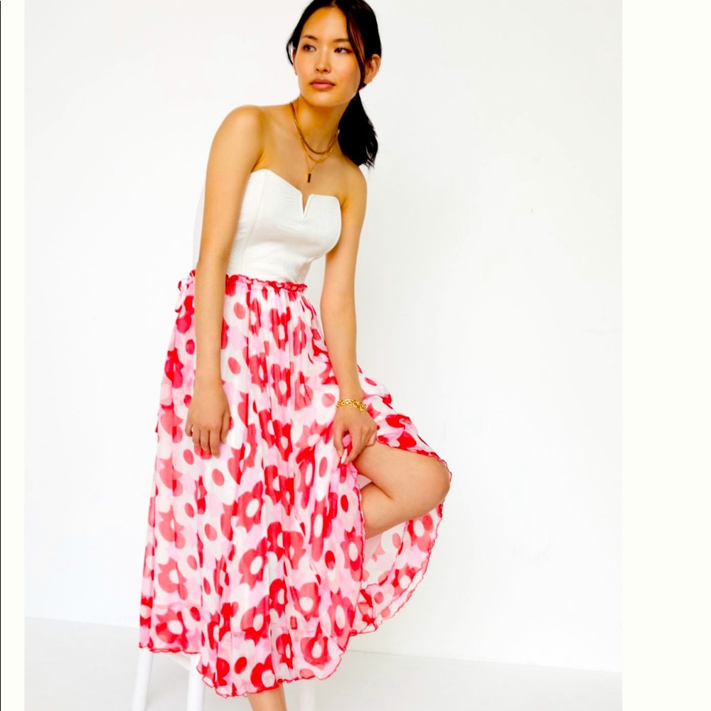 ANTHROPOLOGIE NWT POPPY MIDI SKIRT 🔥